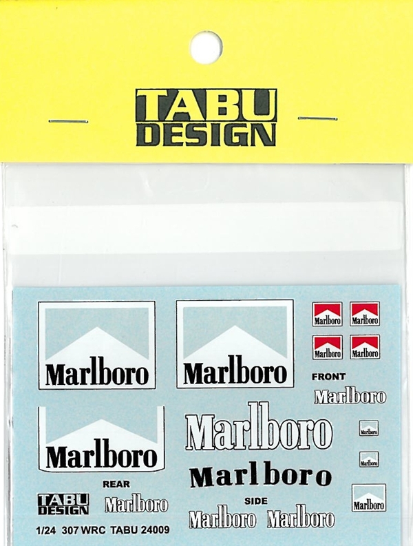 TABU24009 1/24 307WRC タバコデカール（T社対応）
