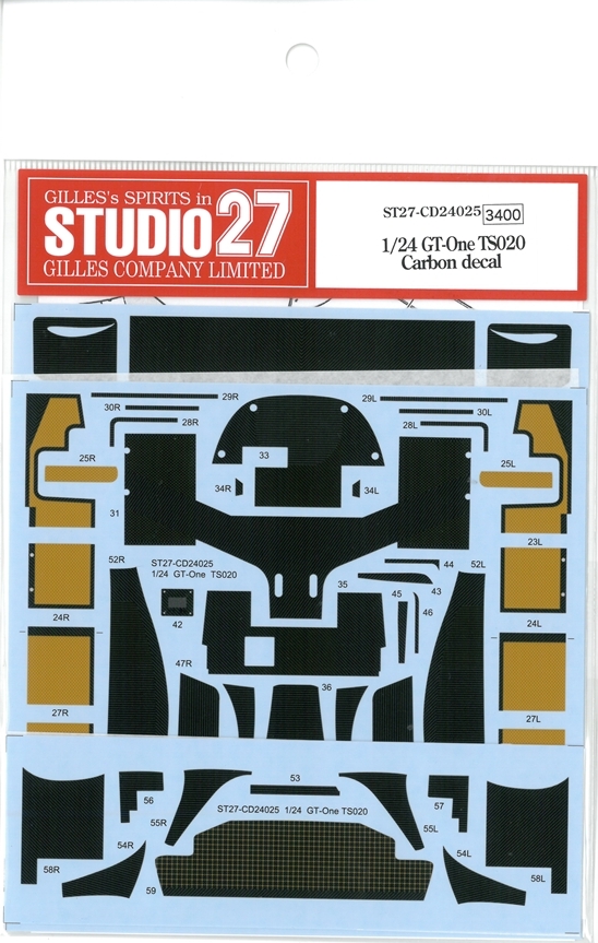 CD24025　1/24　GT-One TS020 Carbon decal (T社1/24対応）