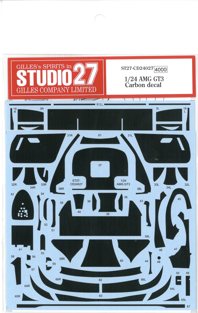 CD24027　 1/24 AMG GT3 Carbon decal (T社対応）