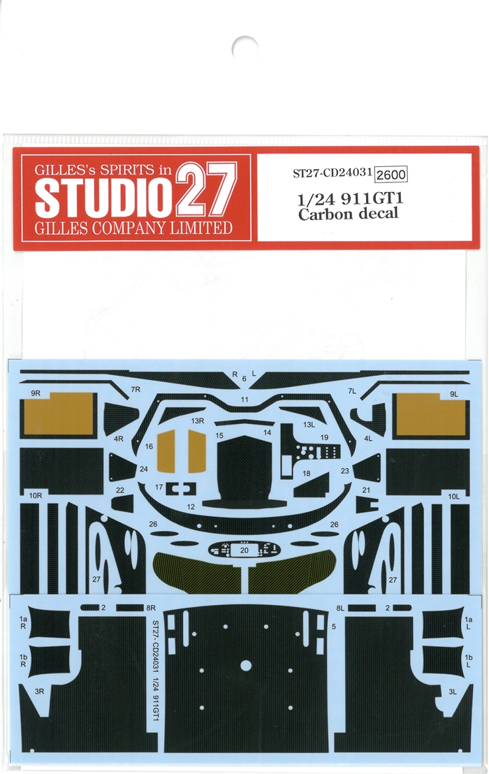 CD24031 1/24 911GT1 Carbon decal
