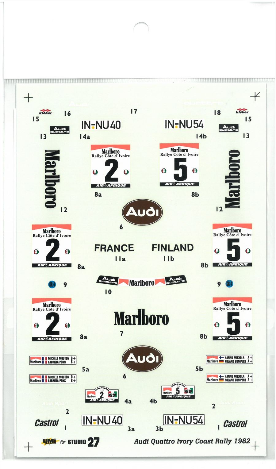DC270	1/24 Audi Quattro "Marlboro" WRC 1982	1982