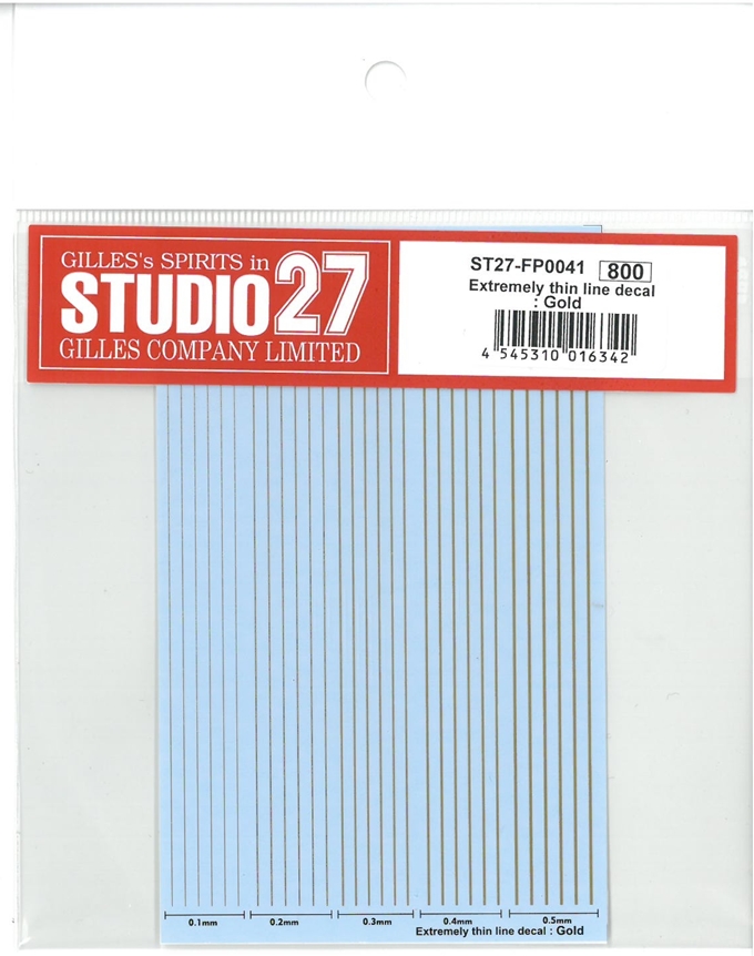 FP00041 Extremely thin line decal: Gold
