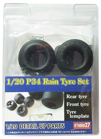 FP20154 1/20 P34 Rain Tyre Set GRADE UP PARTS (T社1/20　P34対応）