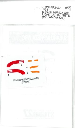 FP2427　　1/24 　インプレッサWRCテールランプ