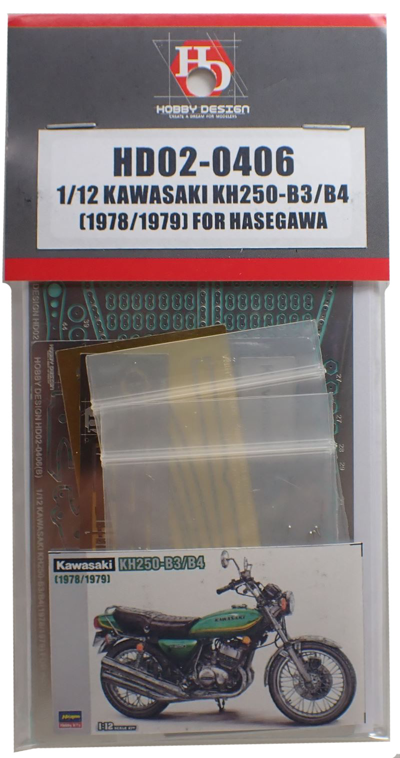 HD02-0406 1/12　KAWASAKI　KH250-B3/B4（1978/1979) FOR　HASEGAWA 　 Hobbydesign