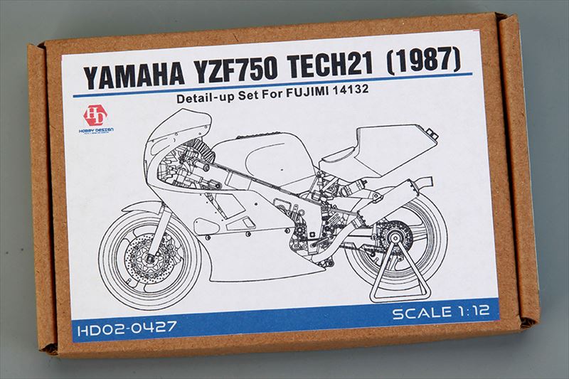 HD02-0427 1/12 Yamaha YZF750 TECH21(1987) Detail-up Set For F (14132)（PE+Metal parts+Resin）