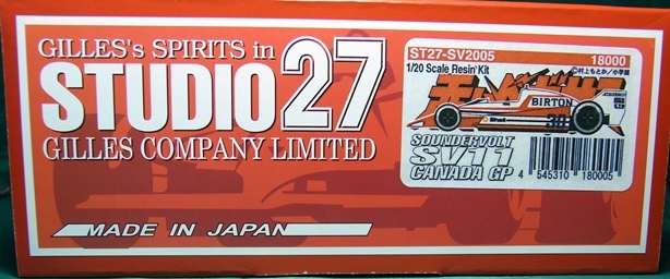 SV-2005  SOUNDERVOLT  SV11カナダGP 1/20scal