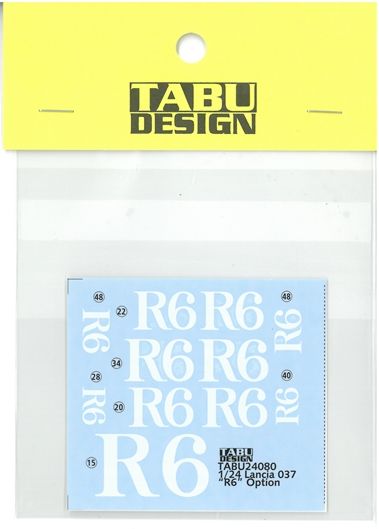 TABU24080　1/24 Lancia037 "R6" Option　(H社1/24対応）