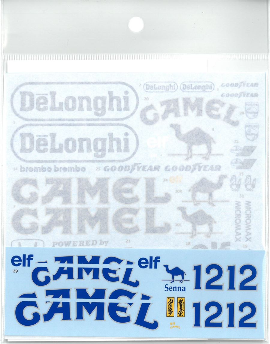 AK031　1/12 99T 1987 F1 Rd.4 Monaco   #12（B社 1/12　99T対応）