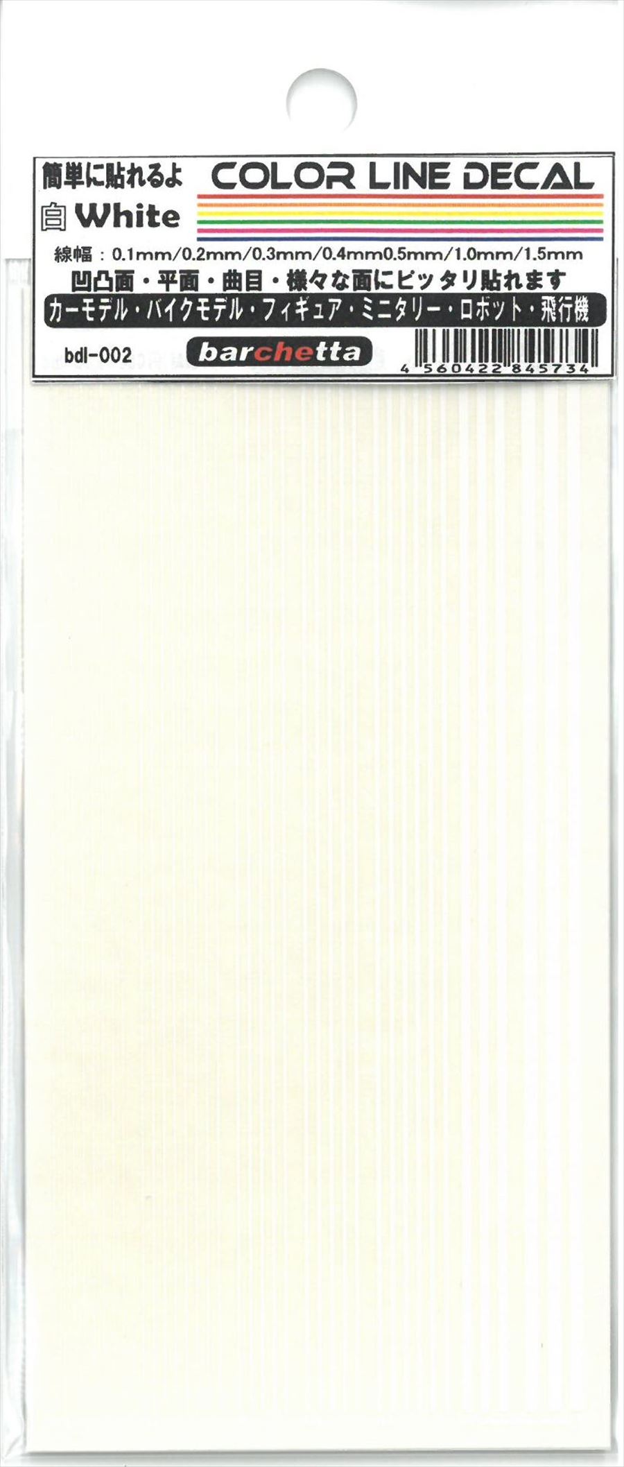 bdl-002 COLOR LINE DECALE (White)