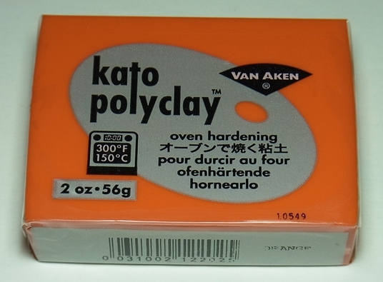 bp1040 オーブン樹脂粘土 ケイトポリクレイ  オレンジ  Poly Clay