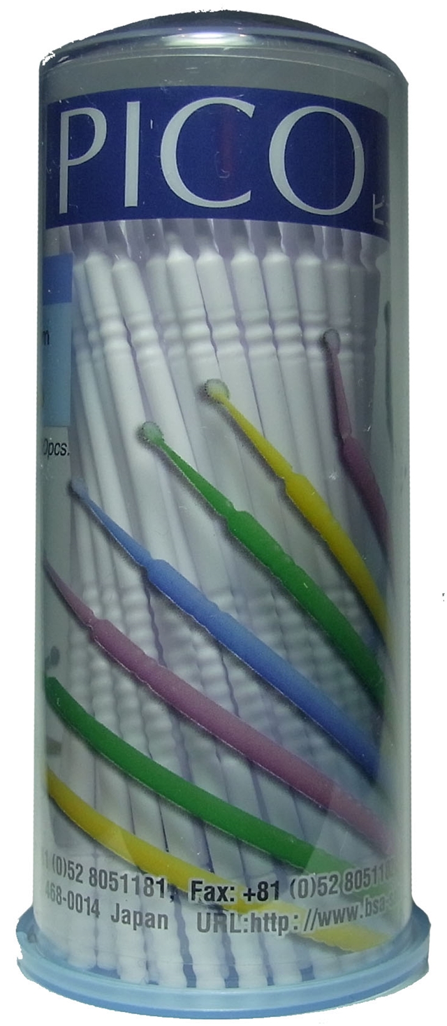 bp783 pico マイクロブラシ（S）ホワイト　1.0ｍｍ 　 100本入り（100ｐｃｓ）