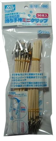 bp940  Mr.ネコの手棒　ミニクリップ　36本入　（MR.HOBBY GY101）