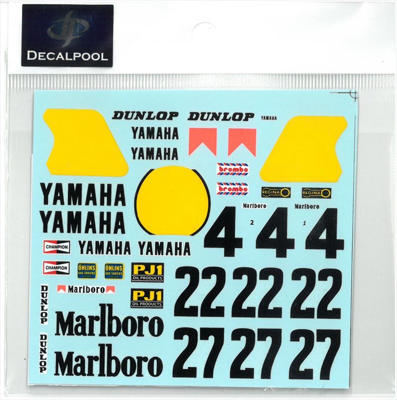 DP018  1/12 Yamaha YZR500 Marlboro #4 WGP 83'  (DECAL POOL)