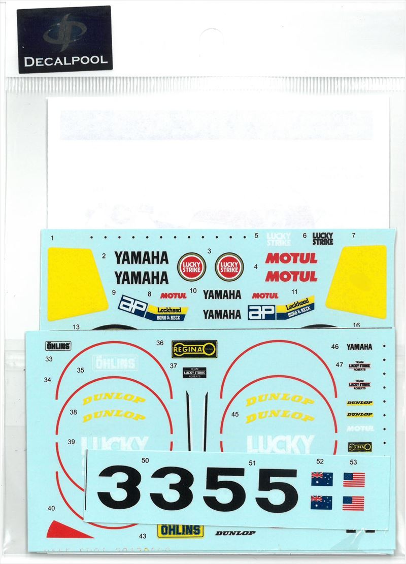 DP063 1/12 Yamaha YZR500 Lucky Strike K. Magee & W. Rainey '89