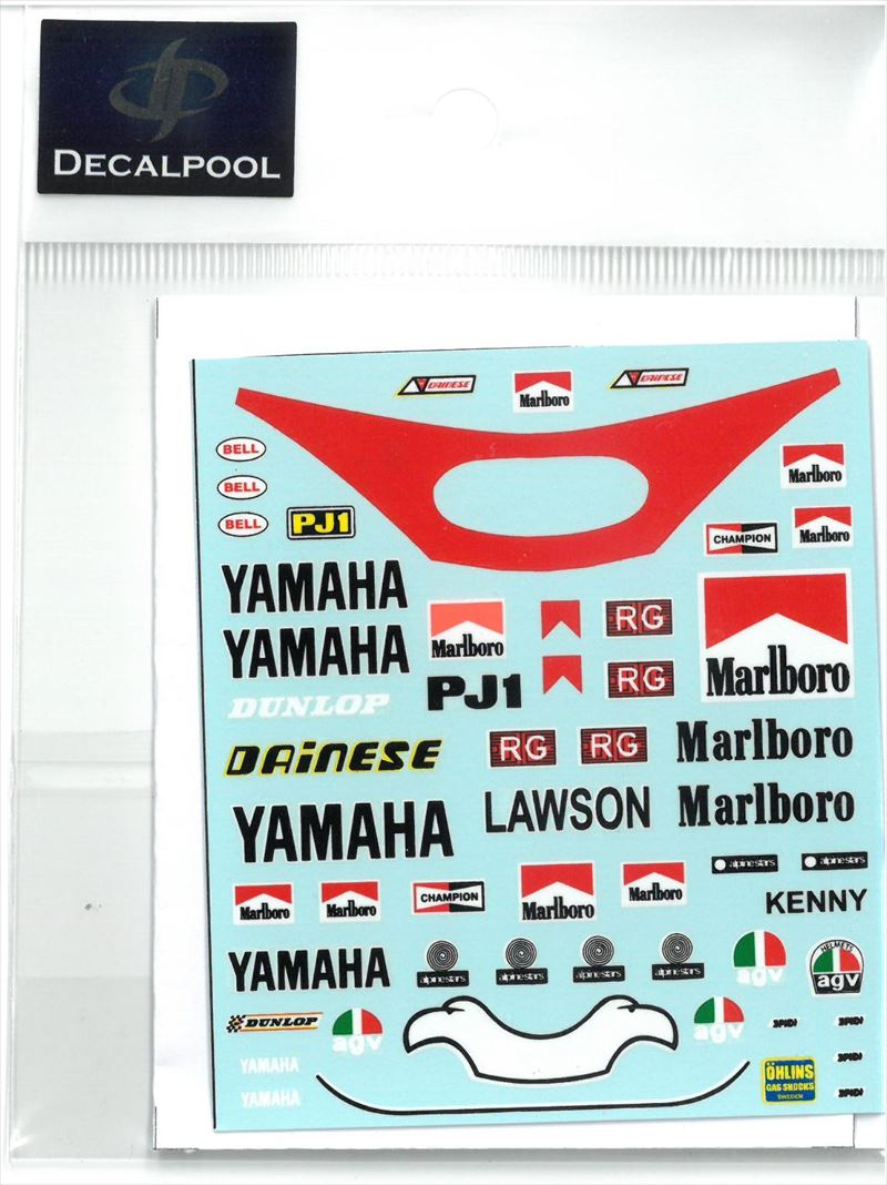 DP133 1/12 Yamaha YZR500 Marlboro K. Roberts / E. Lawson Rider '83 (DECAL POOL)