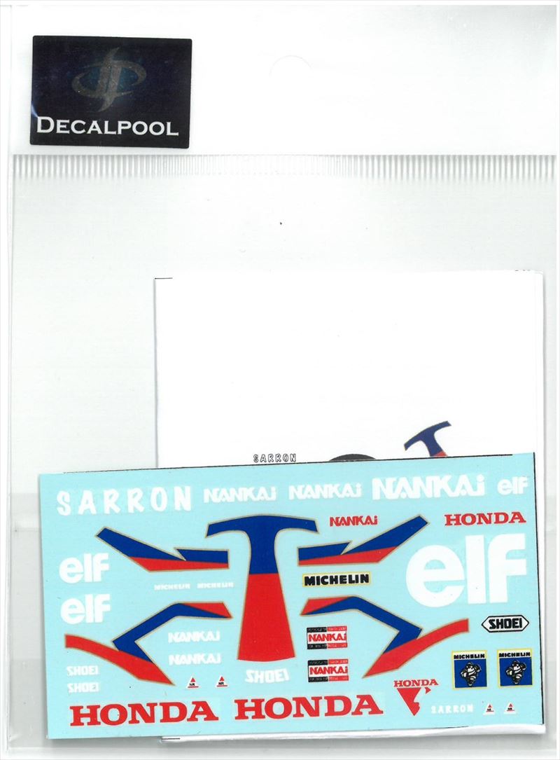 DP154 1/12 Honda NSR500 ELF Team D. Sarron Rider '89 (DECAL POOL)
