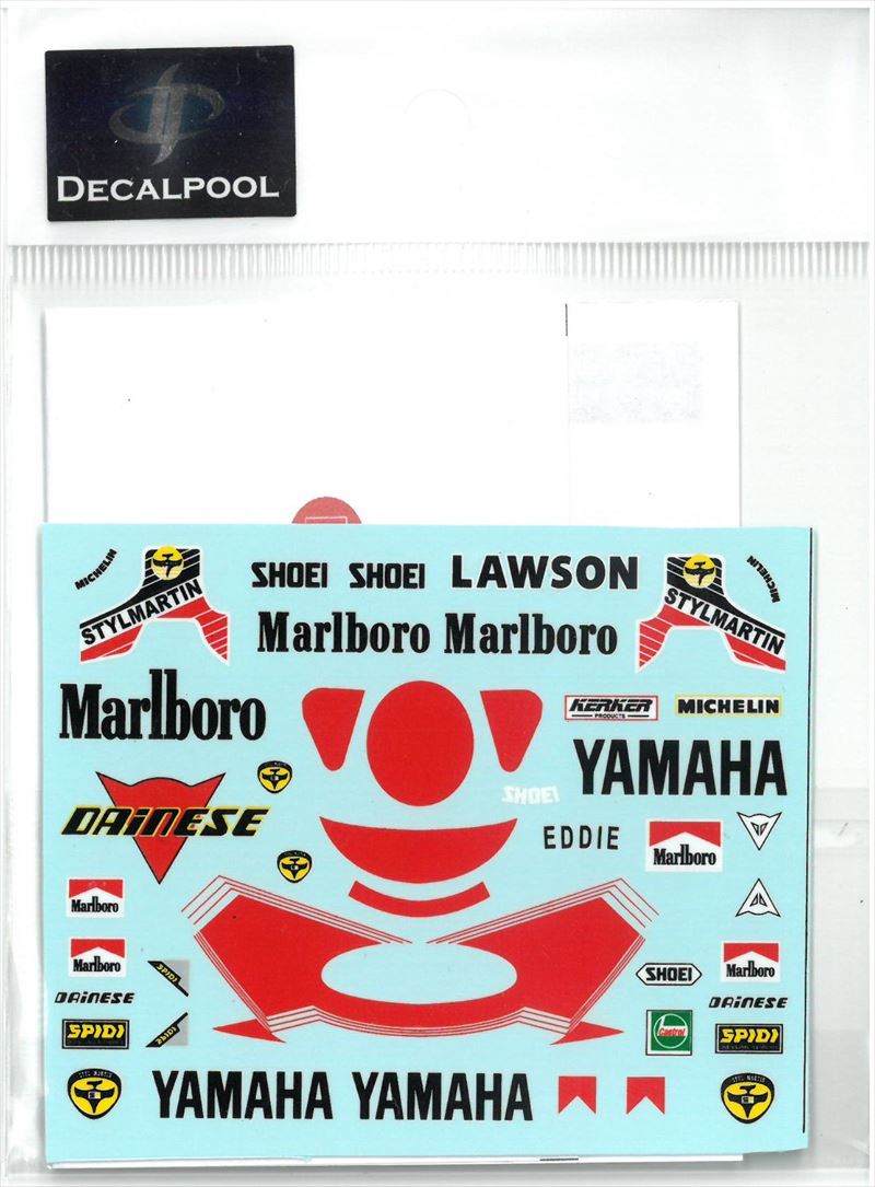 DP154 1/12 Yamaha YZR500 Marlboro E. Lawson Rider '88  (DECAL POOL)