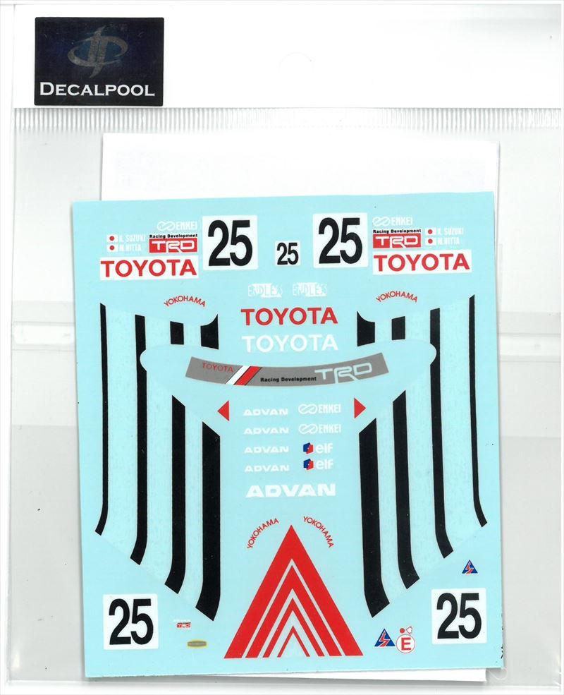DP162 1/24 Toyota Levin AE101 ADVAN Gr. A '1992  (DECAL POOL)
