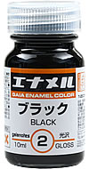 GE02  エナメルブラック　　black 10ml  (光沢）