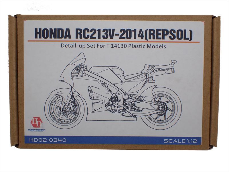 HD02-0340 1/12 Honda RC213V-2014(Repsol) Detail-UP Set For T 14130 Plastic Models（PE+Metal parts+Resin）