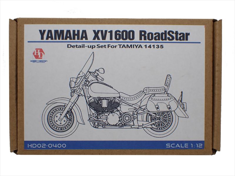 HD02-0400 1/12 Yamaha XV1600 Roadstar Custom For Tamiya 14135（PE+Metal parts）