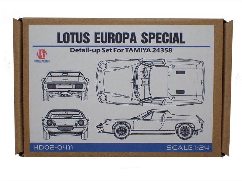 HD02-0411 1/24 Lotus Europa Special  Detail-up Set For Tamiya 24358（PE+Metal parts+Resin+Metal Logo）