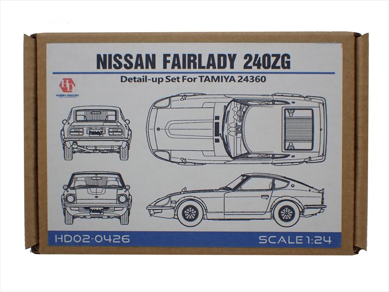 HD02-0426 1/24 Nissan Fairlady 240ZG  For T (24360)（PE+Metal parts+Resin）