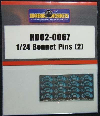HD02-0067 1/24 Bonnet Pins Type2　【HOBBY　DESIGN】