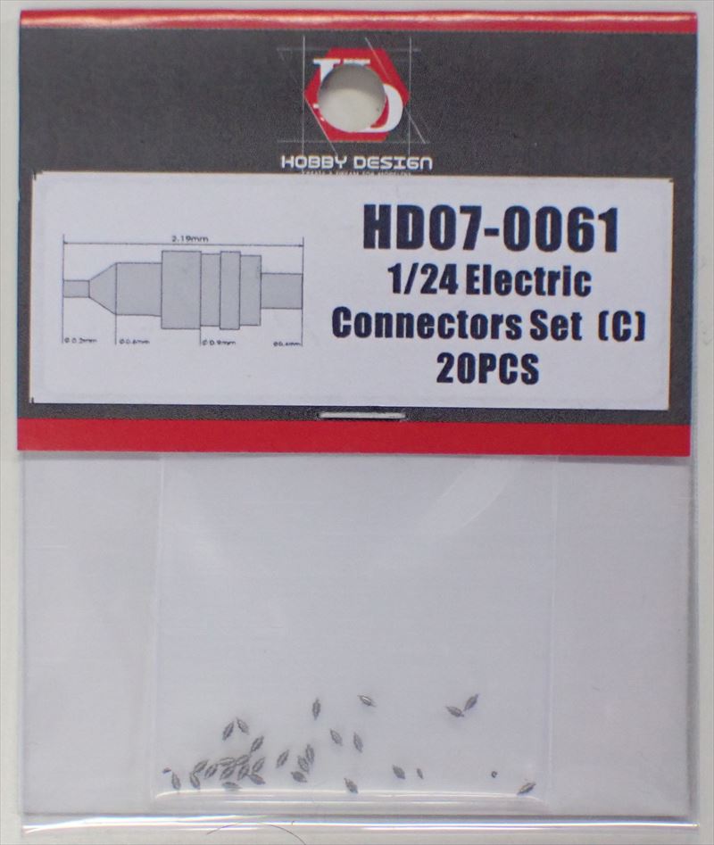 HD07-0061  1/24 Electric Connectors Set (C)     Hobby Design