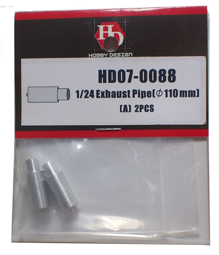 HD07-0088 1/24Exhaust Pipe φ110mm A(2PCS) 【HOBBY　DESIGN】