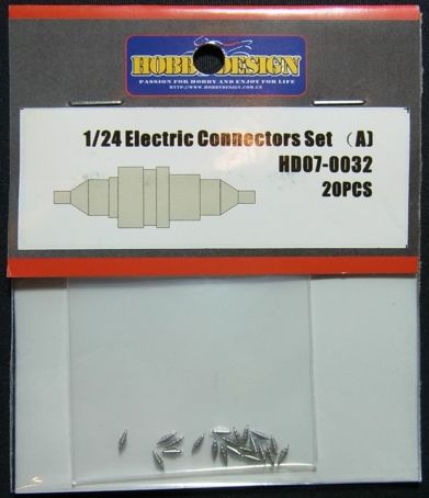 HD07-0032 1/24 Electrlc Connectors Set(a) 20pcs 【HOBBY　DESIGN】