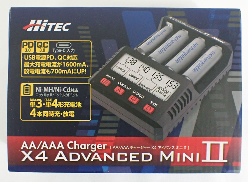 AA/AAA チャージャー X4 アドバンス ミニ2（ブラック）Charger X4 Advanced Mini2 充電器 44324