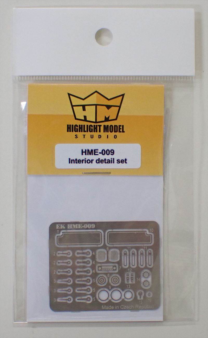 HME-009 1/24.1/25用インテリアディテールセット　49×3mm  (HIGHLIGHTMODEL)