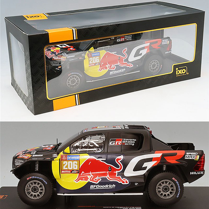 イクソ(IXO) 1/18 トヨタ GR DKR ハイラックス T1U 2024 ダカール ラリー #206 L.モラエス/A.モンレオン【18RMC238A】