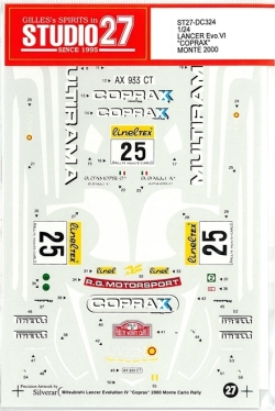 DC324　1/24 LANCER　 Evo.Vｌ "COPRAX" MONTE '00