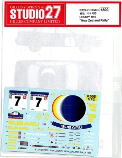 DC756C　1/24 LEGACY 1993　"New Zeaiand Rally"　 (H社1/24)　