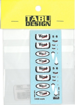TABU43007 1/43 MP4/19 タバコデカール（HOT WHEEL社対応）