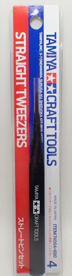 item74004  ペンチ・ピンセット No.4 ストレートピンセット Straight tweezers（TAMIYA）