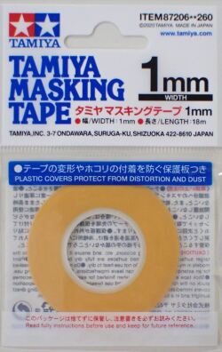 item87206  マスキングテープ　幅/1mm 　長さ/18ｍ　(TAMIYA)