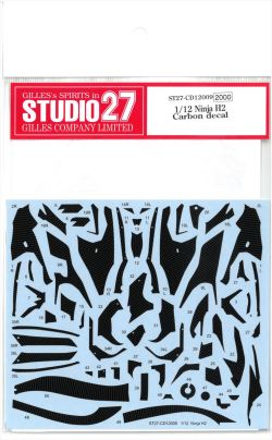 CD12009 1/12 Ninjia H2 Carbon decal (T社1/12NinjiaH2 CARBON対応）