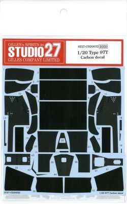 CD20032 1/20 Type97T Carbon decal (F社1/20 Lotus97T対応）