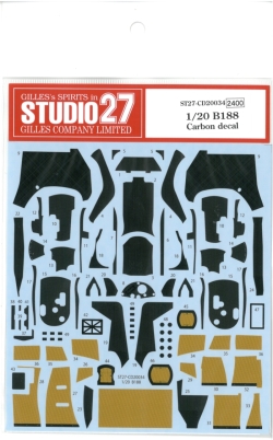CD20034  1/20　B188　 Carbon Decal (T社1/20 B188l対応）