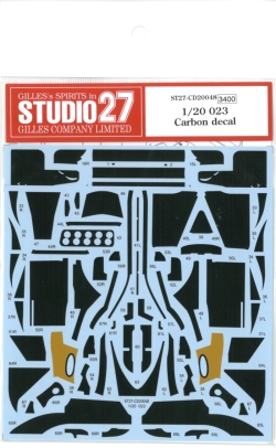 CD20048  1/20  023 Carbon decal (T社1/20 Tyrrrell対応）
