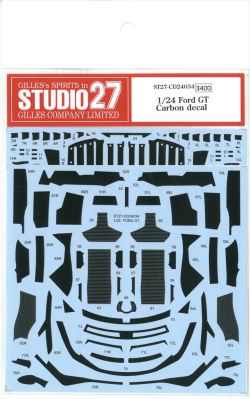 CD24034 1/24 Ford GT Carbon decal (T社1/24対応）