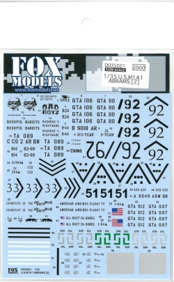 D035021  1/35 U.S.M1A1 ABRAMS［2］（T社1/35対応）