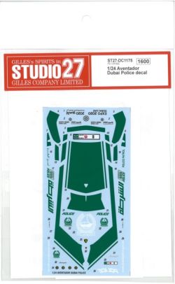 DC1175 1/24 Aventedor Dubai Police decal  (F社1/24対応）