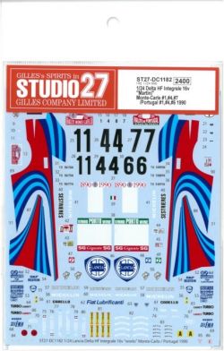 DC1182 1/24 Delta HF Integrale 16v"Martini" Momte-Carle　(H社1/24　対応）