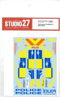 DC1191 1/24 Lancer Evolution X UK Police (A社1/24対応）