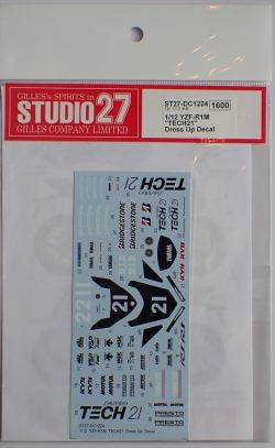 DC1224 1/12 YZF-R1M "TECH21" Dress Up Decale　(T社YZF-R1M対応）